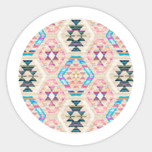 Woven Textured Pastel Kilim Pattern Sticker